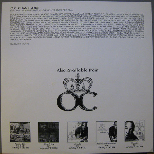 O.C. : Jewelz (2xLP, Album, RE)