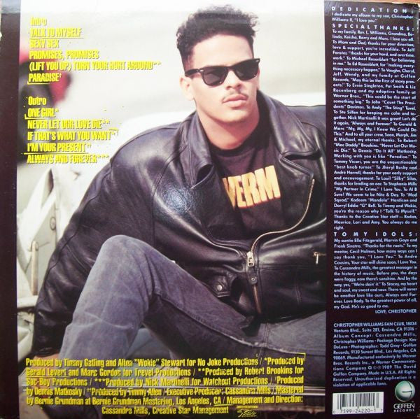 Christopher Williams - Adventures In Paradise (LP, Album)