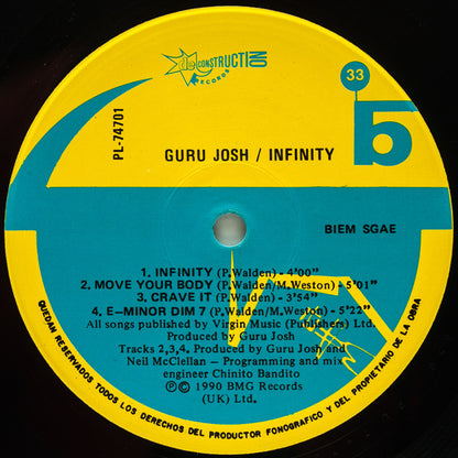 Guru Josh : Infinity (LP, Album)