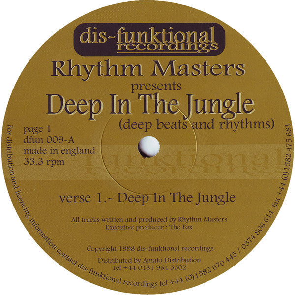 Rhythm Masters - Deep In The Jungle (12")