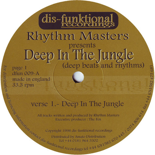 Rhythm Masters - Deep In The Jungle (12")