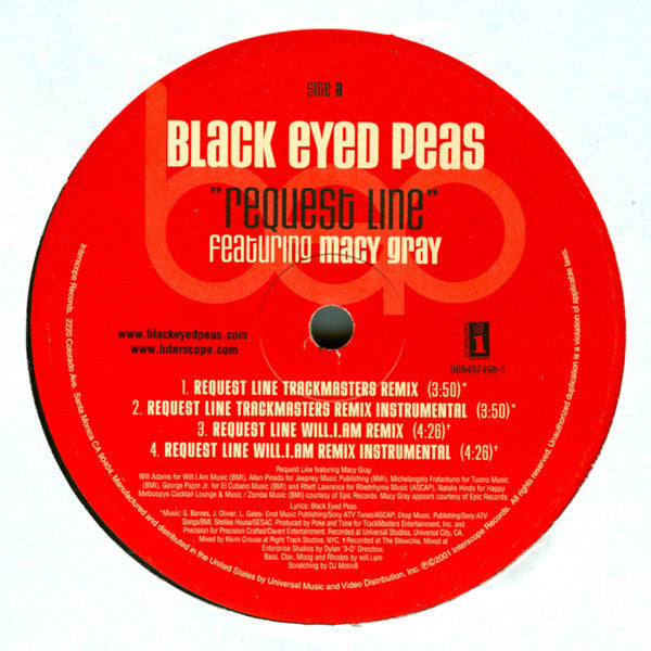 Black Eyed Peas : Request Line (12")