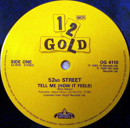 52nd Street - Tell Me (How It Feels) / You're My Last Chance (12")