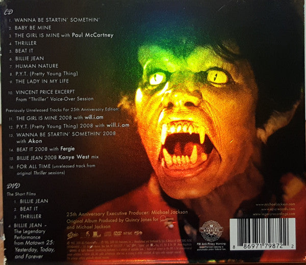 Michael Jackson : Thriller 25 (CD, Album, RM + DVD-V, NTSC + 25t)