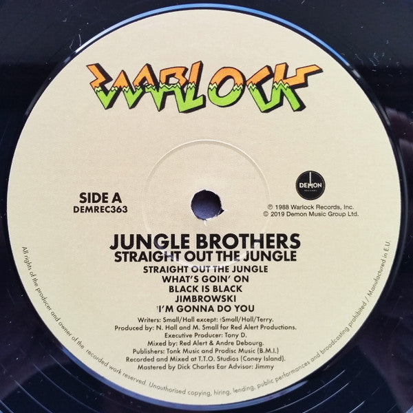 Jungle Brothers : Straight Out The Jungle (LP, Album, RE, 180)