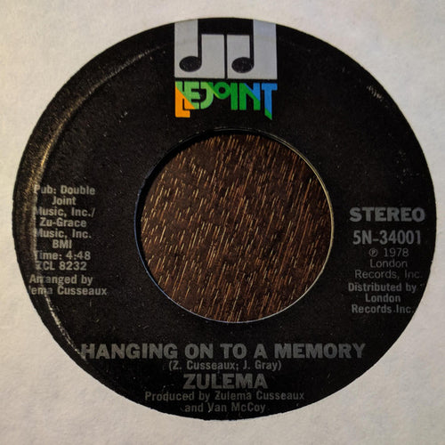 Zulema : Change / Hanging On To A Memory (7", Single)