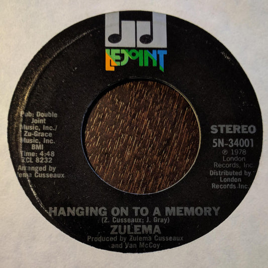 Zulema : Change / Hanging On To A Memory (7", Single)