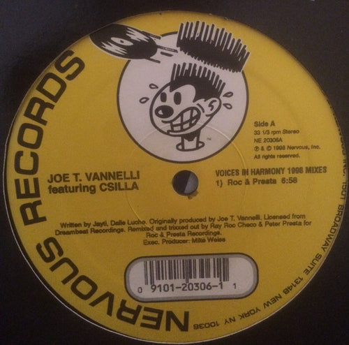 Joe T. Vannelli Featuring Csilla : Voices In Harmony 1998 Mixes (12")
