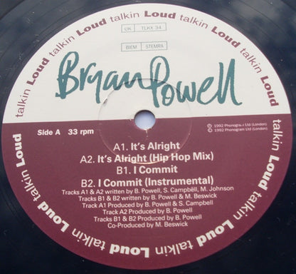 Bryan Powell : It's Alright / I Commit (12")