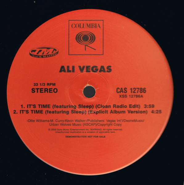 Ali Vegas - It's Time (12", Promo)