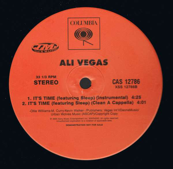 Ali Vegas - It's Time (12", Promo)