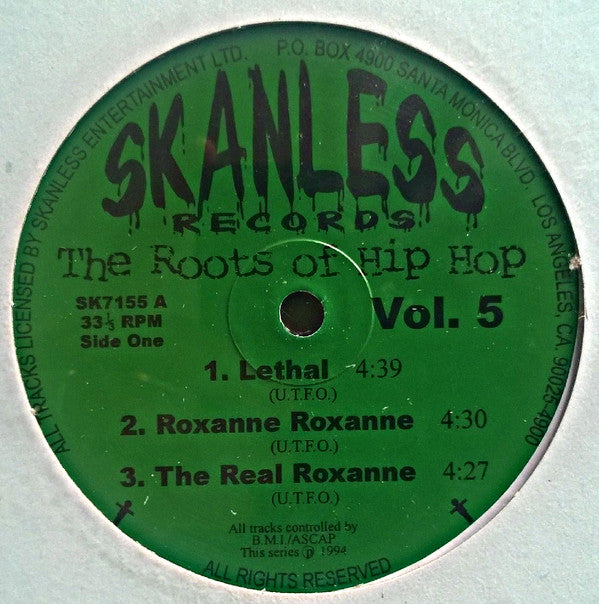 U.T.F.O.* - The Roots Of Hip Hop Vol. 5 (12", Comp)