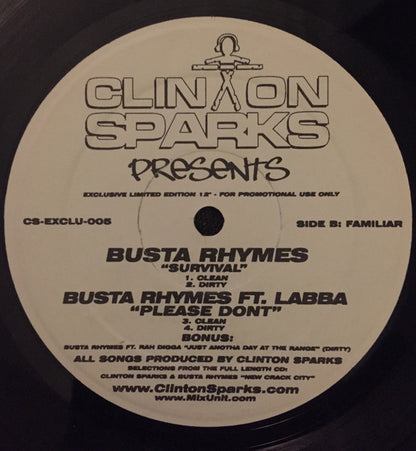 Clinton Sparks : Clinton Sparks Presents  (12")