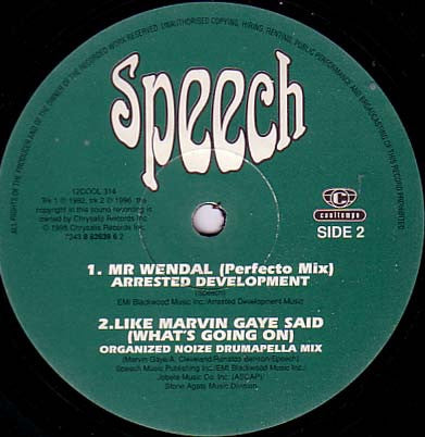 Speech - Like Marvin Gaye Said (What's Going On) (12")