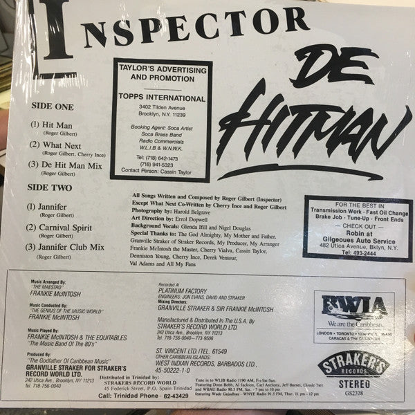 Inspector (3) : De Hitman (LP, Album)