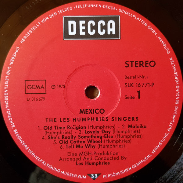The Les Humphries Singers* : Mexico (LP, Album)