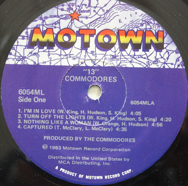 Commodores : 13 (LP, Album, Gat)