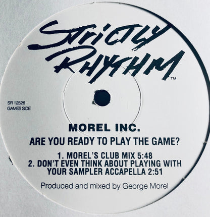 Morel Inc. : Are You Ready To Play The Game? (12", Promo)