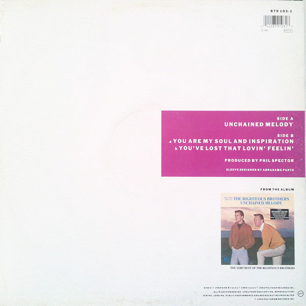 The Righteous Brothers : Unchained Melody (12", PRS)