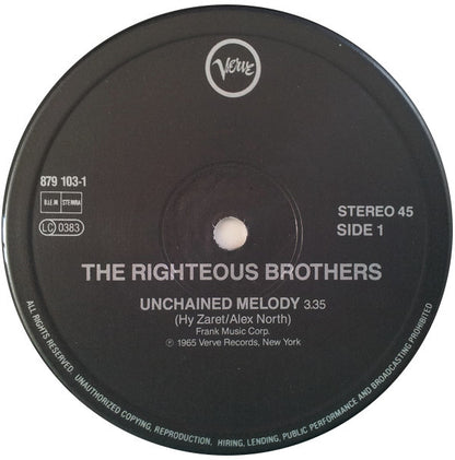 The Righteous Brothers : Unchained Melody (12", PRS)