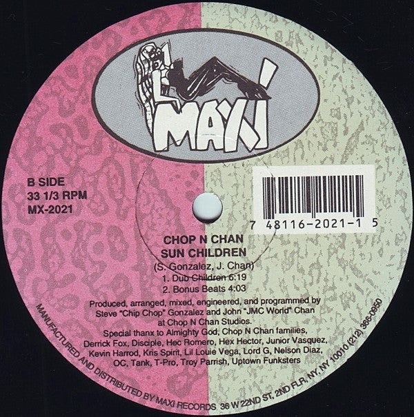 Chop N Chan : Sun Children (12")