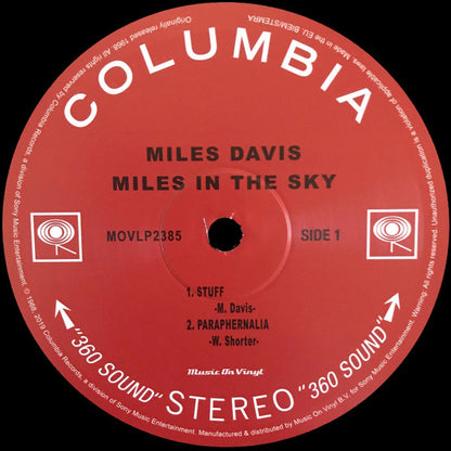 Miles Davis - Miles In The Sky (LP, Album, RE, 180)