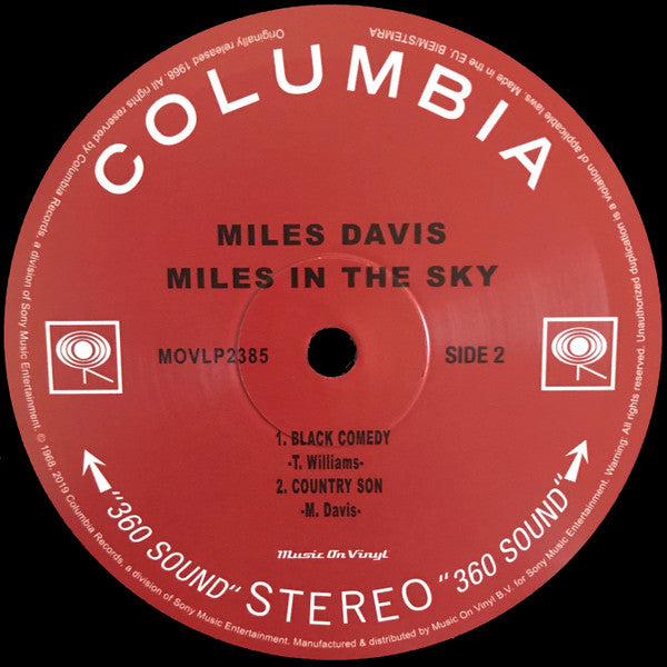 Miles Davis - Miles In The Sky (LP, Album, RE, 180)