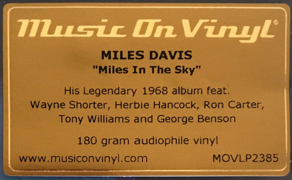 Miles Davis - Miles In The Sky (LP, Album, RE, 180)