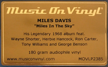 Miles Davis - Miles In The Sky (LP, Album, RE, 180)