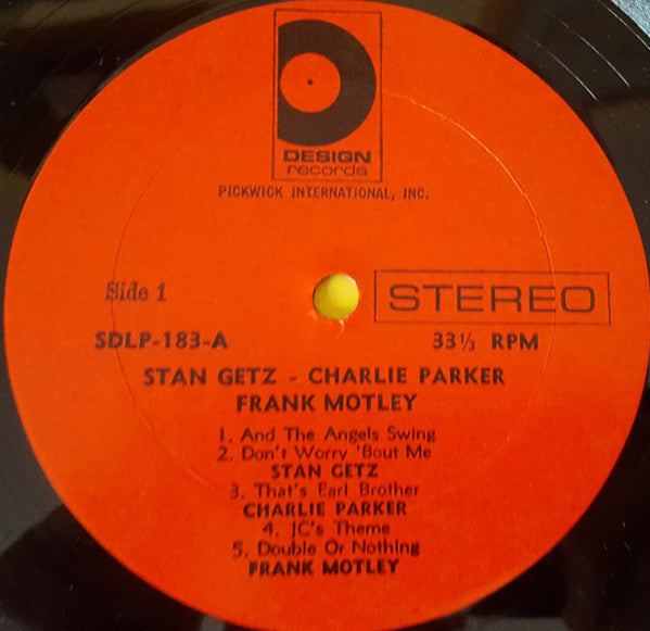 Charlie Parker, Stan Getz, Wardell Gray : Charlie Parker, Stan Getz, Wardell Gray (LP, Comp, RE)