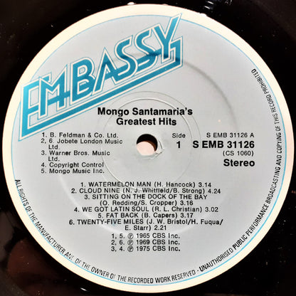 Mongo Santamaria : Mongo Santamaria's Greatest Hits (LP, Comp)