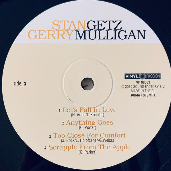 Stan Getz, Gerry Mulligan - Getz Meets Mulligan In HI-FI (LP, Album, RE, RM, 180)