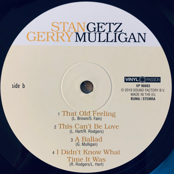 Stan Getz, Gerry Mulligan - Getz Meets Mulligan In HI-FI (LP, Album, RE, RM, 180)