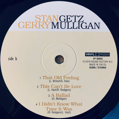 Stan Getz, Gerry Mulligan - Getz Meets Mulligan In HI-FI (LP, Album, RE, RM, 180)