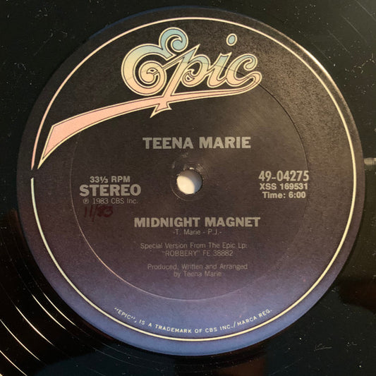 Teena Marie : Midnight Magnet (12", Single)