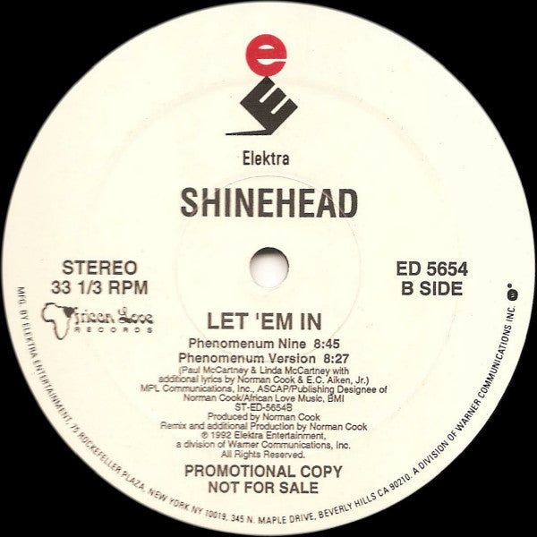 Shinehead - Let 'Em In (12", Promo)