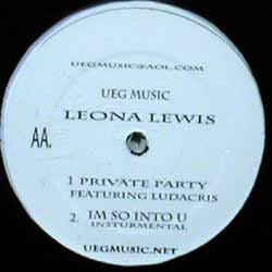 Leona Lewis - Private Party / I'm So Into You (12", Promo)