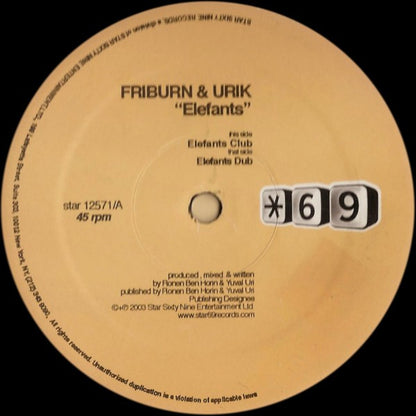 Friburn & Urik - Elefants (12")