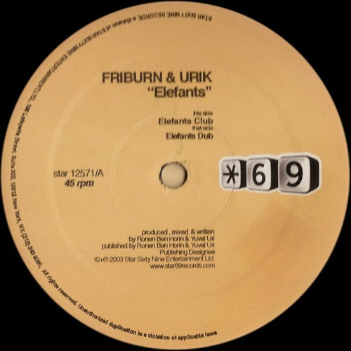 Friburn & Urik - Elefants (12")