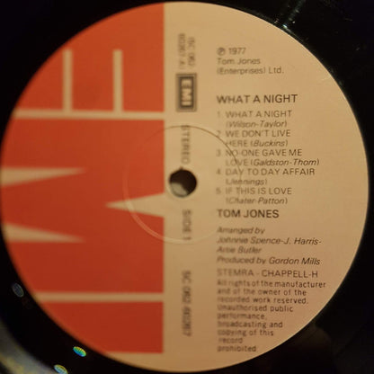 Tom Jones - What A Night (LP, Album)