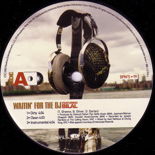 Talib Kweli : Waitin' For The DJ / Guerilla Monsoon Rap (12", Single)