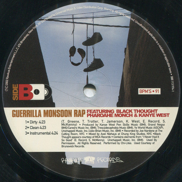 Talib Kweli : Waitin' For The DJ / Guerilla Monsoon Rap (12", Single)