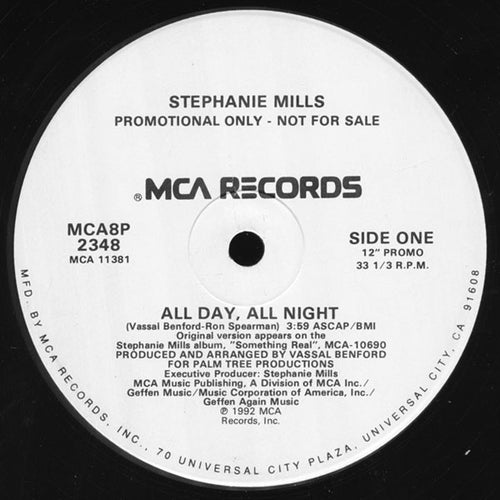 Stephanie Mills - All Day, All Night (12", Promo)