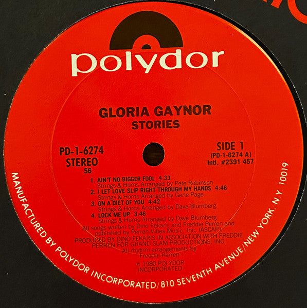 Gloria Gaynor : Stories (LP, Album, 56 )