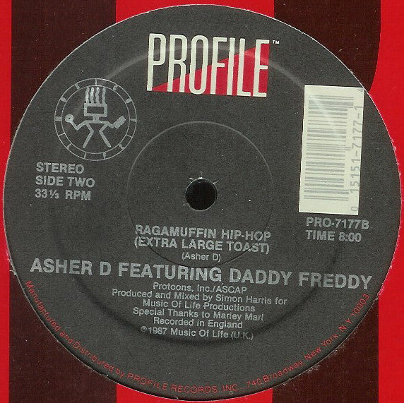Asher D & Daddy Freddy : Ragamuffin Hip-Hop (12")