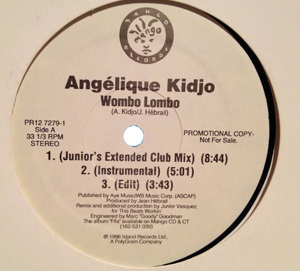 Angélique Kidjo - Wombo Lombo (12", Promo)