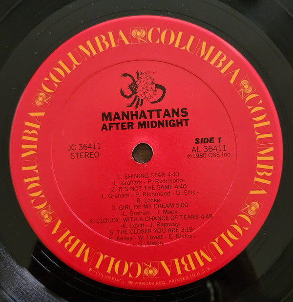 Manhattans - After Midnight (LP, Album, Ter)