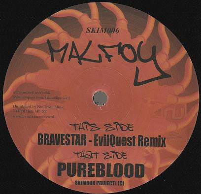Malfoy - Pureblood / Bravestar (EvilQuest Remix) (12")