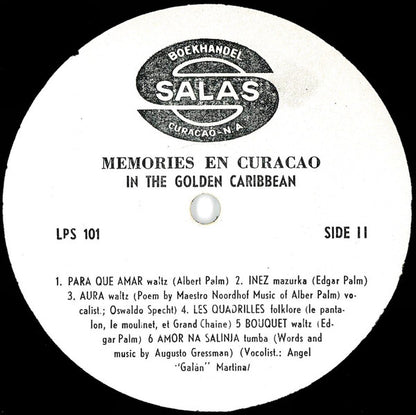 Edgar Palm And His Combo : Memories Of Curaçao In The Golden Caribbean (LP)