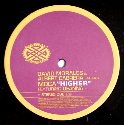 David Morales & Albert Cabrera Presents Moca Featuring Deanna : Higher (2x12")